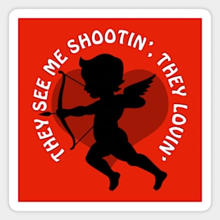 Cute Valentine Cupid Funny Meme Gift For Valentines Day Magnet